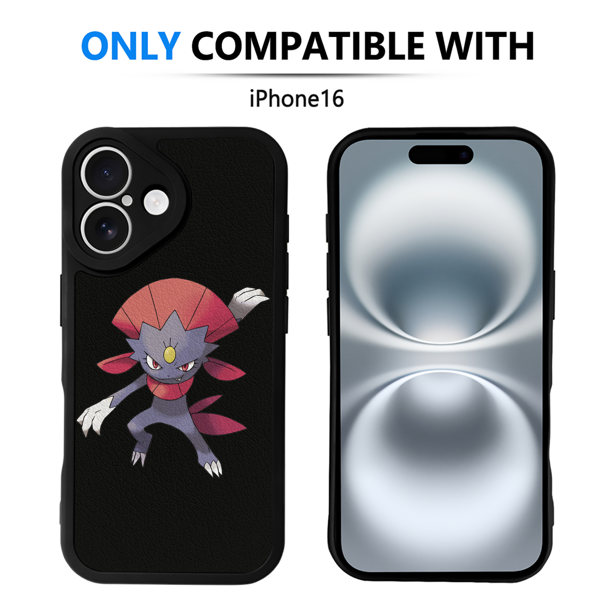 （画像用） ポケットモンスター Pokémon 【iPhone 16シリーズ対応】シリコンスマホケース（レザー調） 材質：シリコン